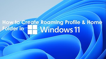 How to Create Roaming Profile in Windows 11 !! How to Connect User Home Folder in Windows 11 !!