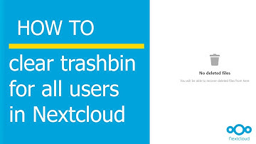 How to clear trashbin files for all users in Nextcloud