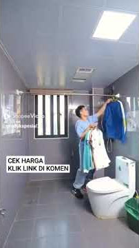 ALOBON tiang gantungan flexible tanpa paku/ tiang horden / tiang jemuran / tiang serbaguna