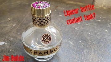 DIY Liqueur coolant overflow bottle