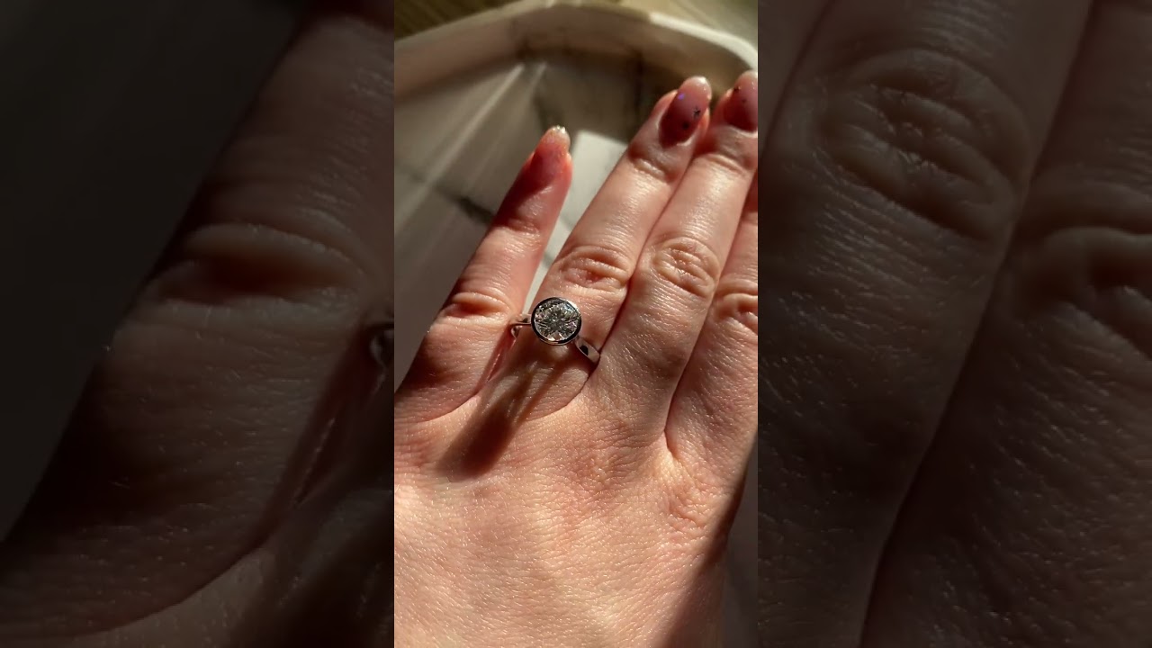 Bezel Set Ethical Engagement Ring | Lana | Ethica Diamonds