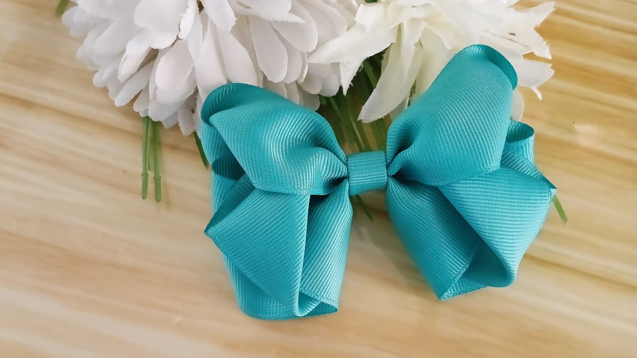 MAKING ADORABLE RIBBON BOW TUTORIAL 🎀 DIY RIBBON BOW 🎀 RIBBON CRAFT
