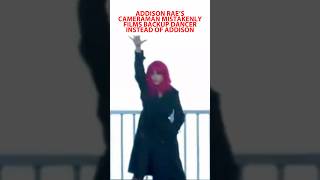 Addison Rae’s Cameraman Mistakenly Films Backup Dancer Instead Of Addison
