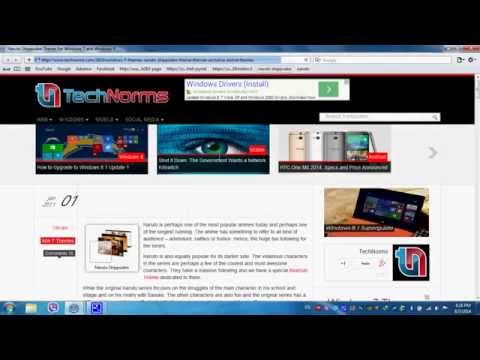 how to install theme anime on windows 7