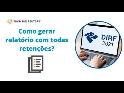 Como gerar o relatório das retenções apuradas na Escrita de todas empresas para geração da DIRF?