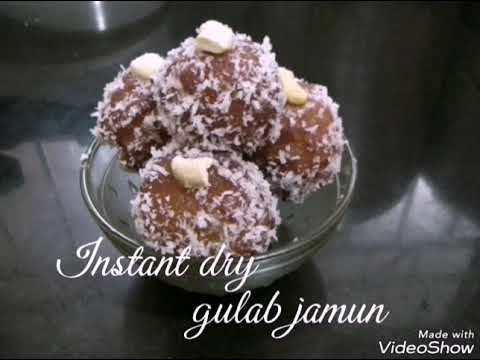 Delicious instant dry gulab jamun