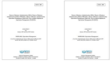 📘 MMPO-003 Operations Management Solved Assignment | IGNOU 2025 | Complete Guide