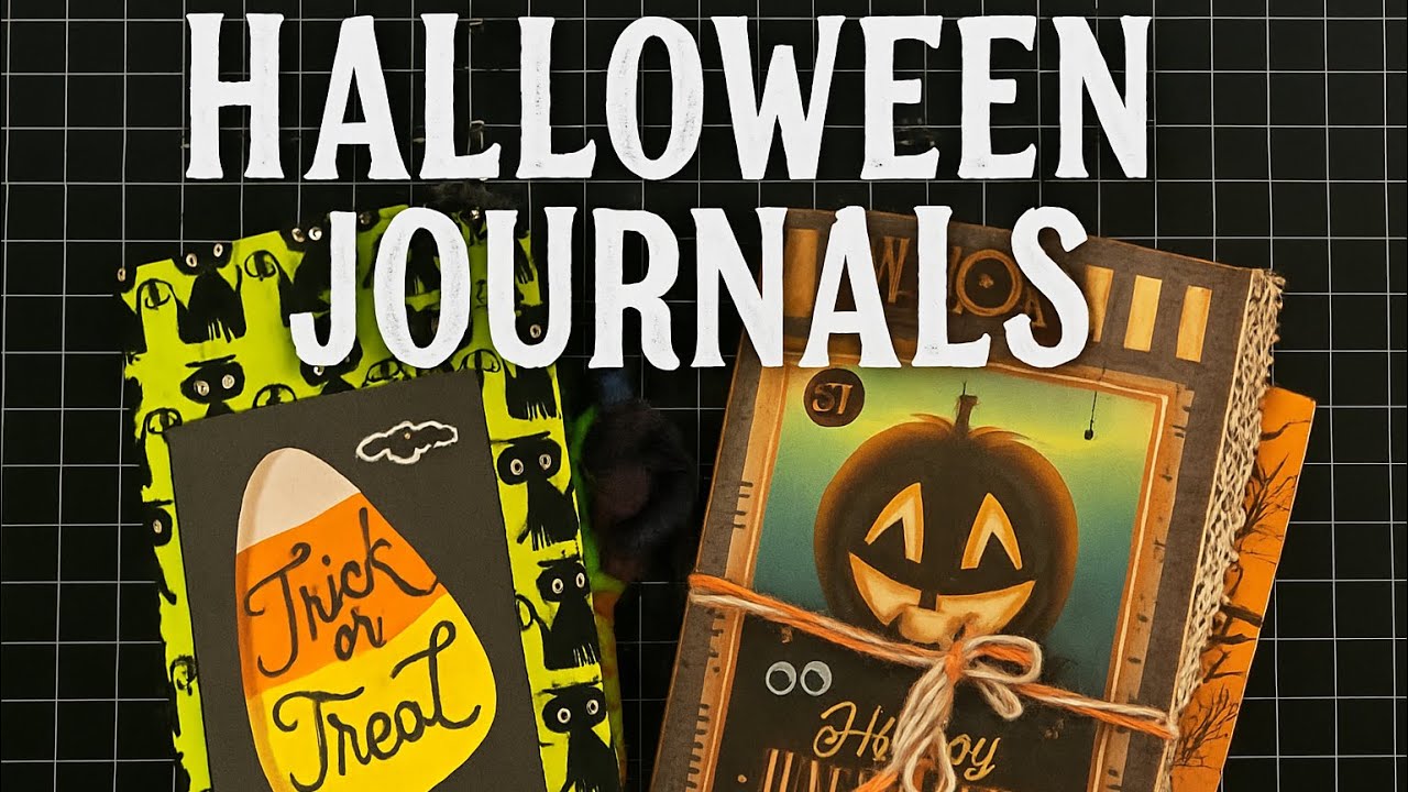 Вдвое больше жуткого веселья: 2 самодельных блокнота на тему Хэллоуина!