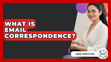 What Is Email Correspondence? - Admin Career Guide