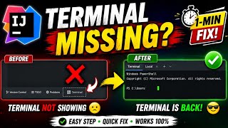 Full IntelliJ IDEA Terminal Not Showing Fix in 1 Minute News