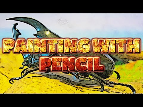 Painting With Pencil Effect in Adobe Photoshop CC  ( Tutorial )