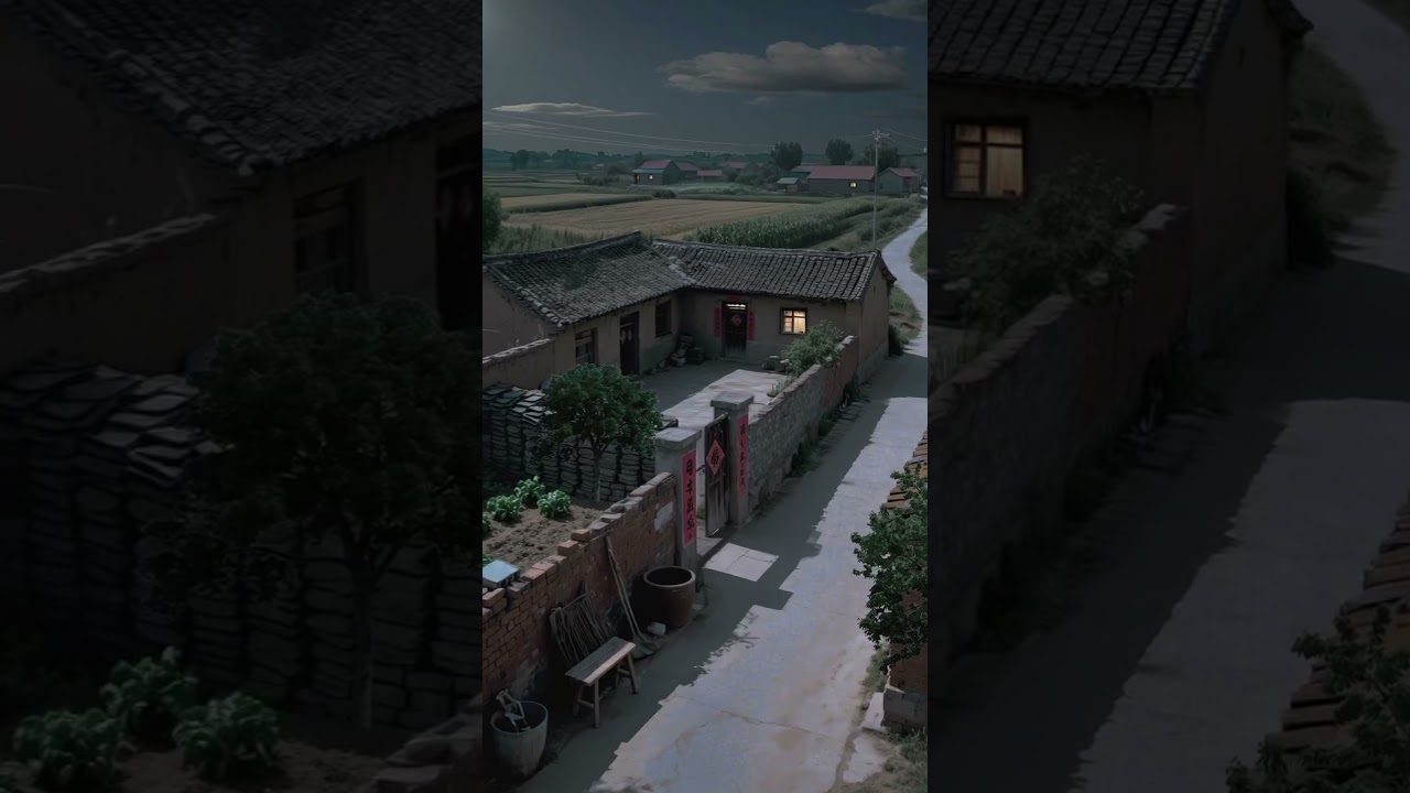peaceful village night ✨🪴🌱