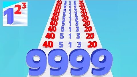 Number Master: Run and merge | all level gameplay walkthrough Android iOS | Satisfying Mobile games