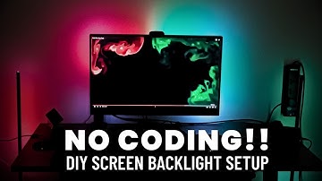 No Code DIY Screen Backlight | 10$ Setup | ESP32 WLED | SignalRGB