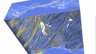 Snapshot View of 3D Reconnection Simulation at late time