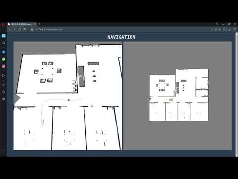 Navigating the robot remotely using web interface | Gazebo simulation