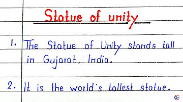 Statue of Unity essay in english, Essay on statue of unity India, Essay writing on Statue of unity