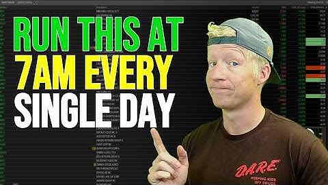 Run This ThinkorSwim Scanner Every Morning (Premarket Gappers)