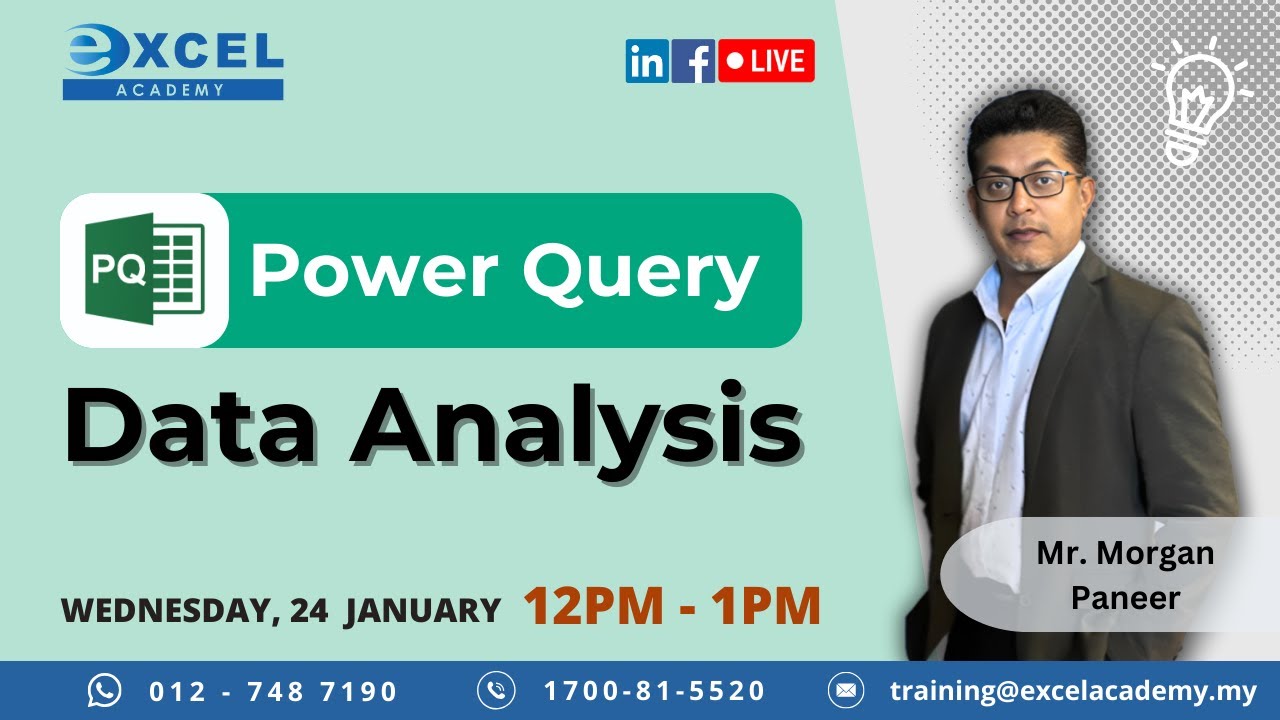Data Analysis with Power Query | Learning Hour Webinar Ep 42 - YouTube