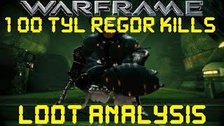 Warframe - Loot From 100 Tyl Regor Kills