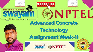 Advance Concrete Technology Week 11 Nptelassignment Session July to Dec-2025#civilengineering#viral