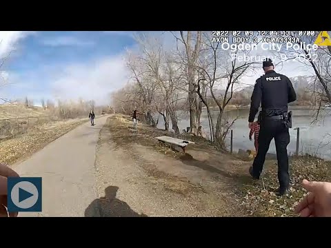 Ogden police, deputies rescue teen who fell through pond ice, share video