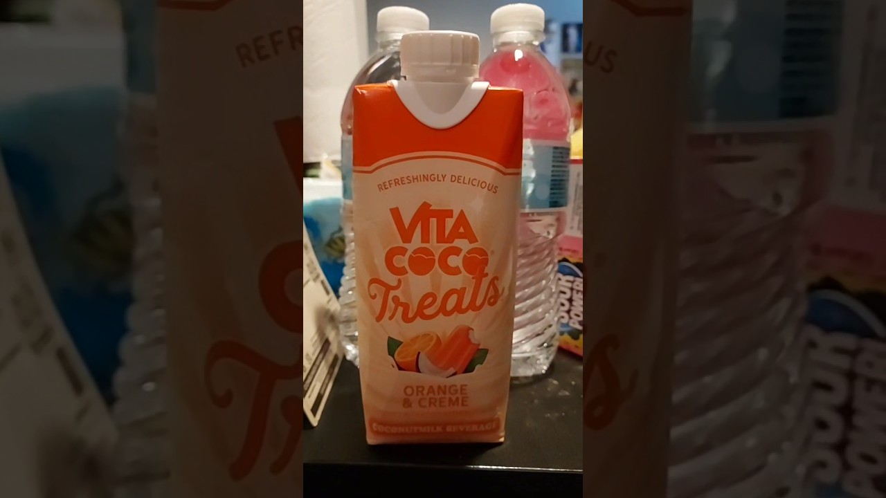 [Mini Sip N, Review🍊🍦🥥🥛] VITA COCO TREATS ORANGE &CREME