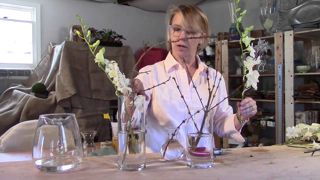 Petals & Twigs How To Arrange Orchid Stems YouTube