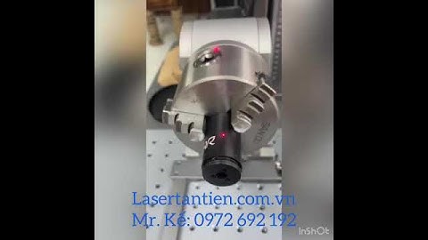 Máy khắc laser kim loại kết hợp trục xoay - Laser Tân Tiến 0972 692 192