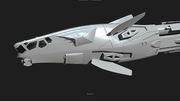 SpaceShip Modeling TimeLapse Part16 Door Layout