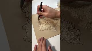 Making a fantasy map out of rice!✨ #art #shorts screenshot 2