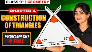 Class 9 | Chapter 4 Construction of Triangles | Problem Set 4 Full Solution😍 | Maharashtra Board