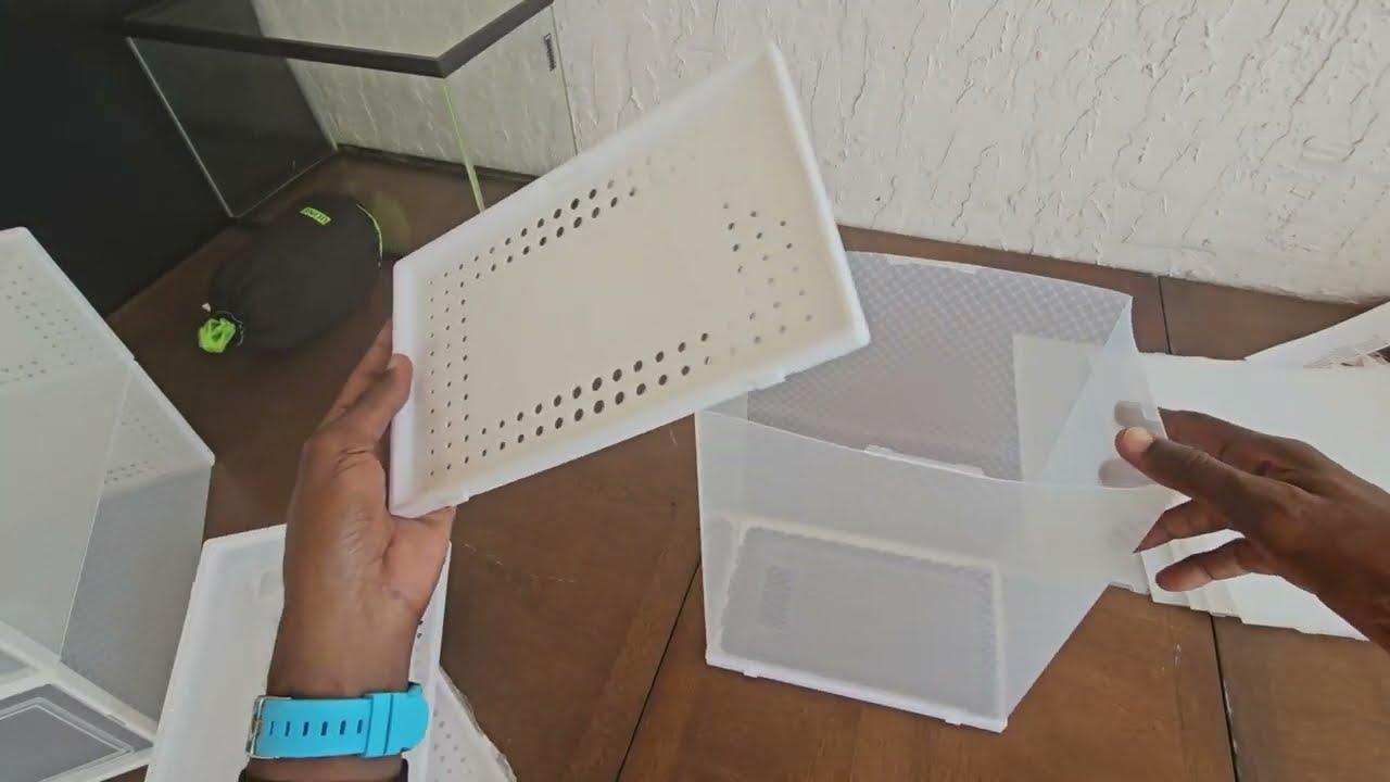 How TO ASSEMBLY A Large Shoe Organizer Storage Boxes