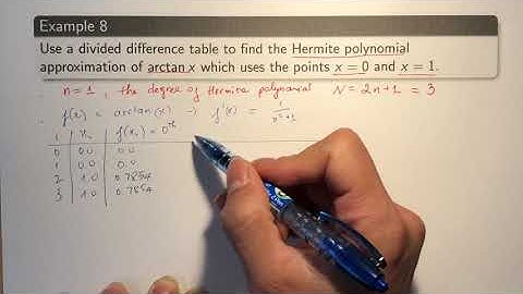 T1e8 - Hermite polynomial