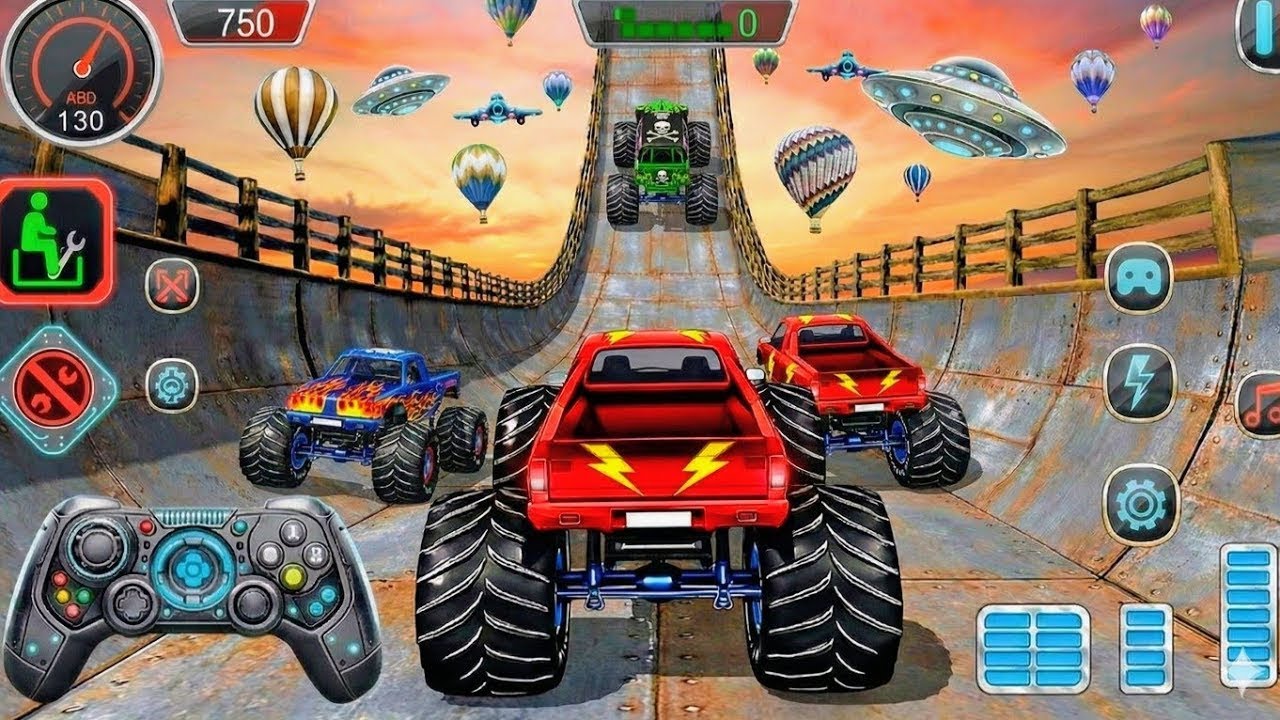 Monster Truck Car Game 🚛 Extreme Stunts & Crazy Crashes | Offroad Racing
