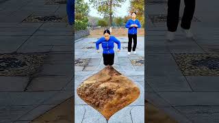 Special Effects The rolling Yellow River water suddenly appeared underground in the park sksj