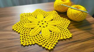 💛 SIMPLE &amp; BEAUTIFUL 💛 Small Crochet Design | Easy Crochet Pattern Tutorial with Ammi Crafts 416