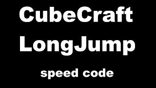 CubeCraft LongJump | speed code | #Freealts