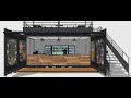 Shipping container / Container aménagé : Bar / Cafe design