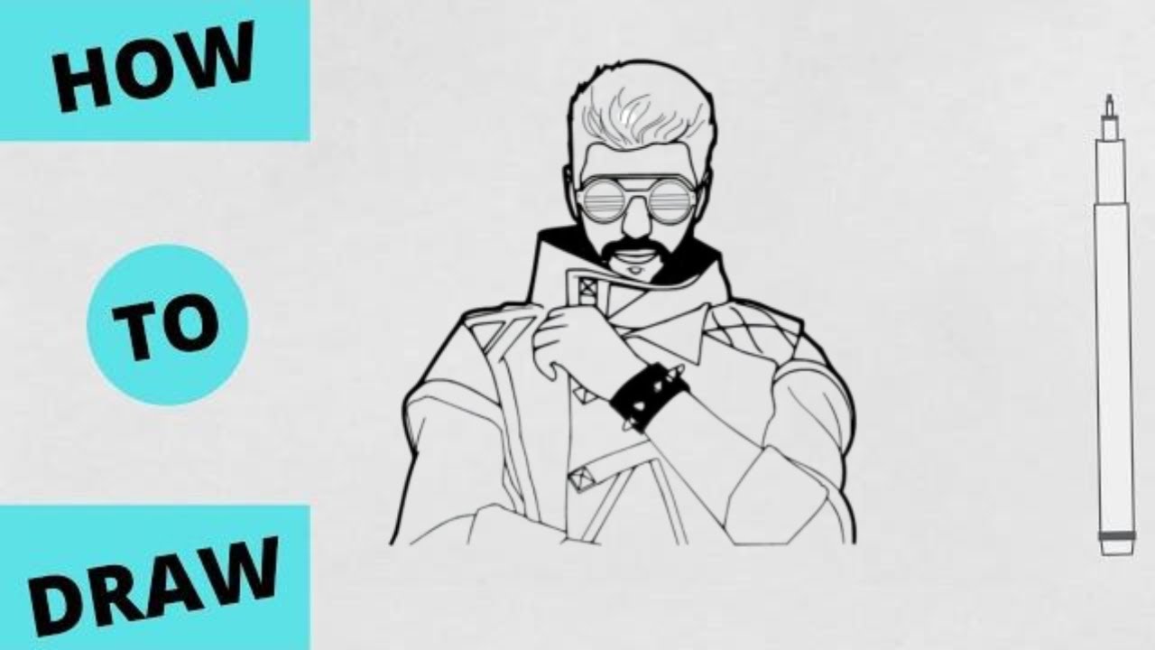 How To Draw Free Fire Character Alok Step By Step How To Draw Dj Alok From Free Fire Art By Sujan Youtube