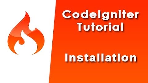 codeigniter php framework installation