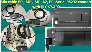 PLC S7-200 connect with multi cables step by step full tutorial
