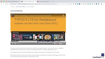 TYPO3 9 für Redakteure - 20  Inhaltselement Überschrift