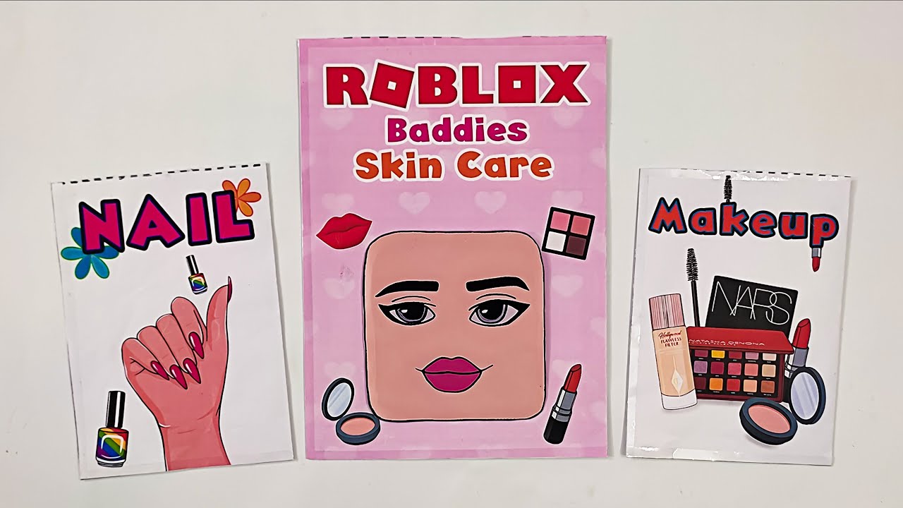 💖 Paper Diy 💖 Roblox Baddie Makeup ❄ ASMR ❄ Paper Blind bag