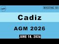 Cadiz AGM 2026 | Management Water Infrastructure Sourcing Framework Earns Full Backer Approval