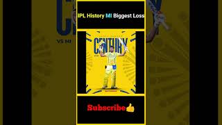IPL History MI Biggest Loss | CSK vs MI Match Records in 2026 | #factsmaavalite #cskvsmi #ipl2026
