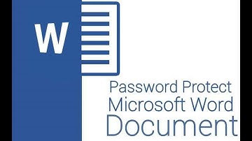 How to protect  word document with a password without software