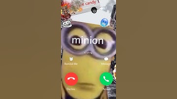 Thumbnail of minion is calling #funny #cool #johnpork