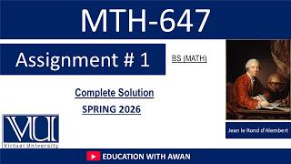 MTH647(Methods in Mathematical Physics) | Assignment 01 Solution | Spring 2026