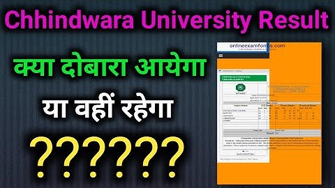 क्या रिज़ल्ट दोबारा आयेगा🙄//chhindwara University result//cuc result//bsc final year result 2022